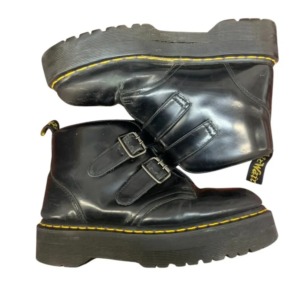 Dr. Martens Black Devon‎ Platform Boots SZ 9 US L